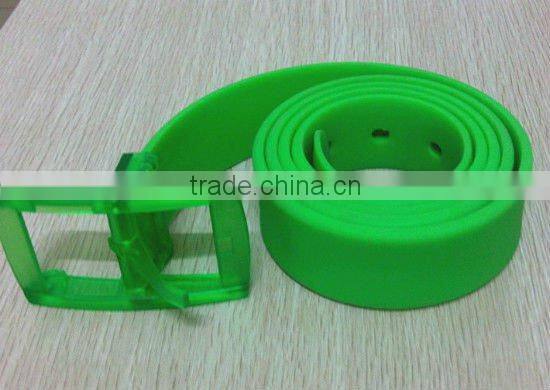 colored silicone golf belt eco garment belt for girls and boys