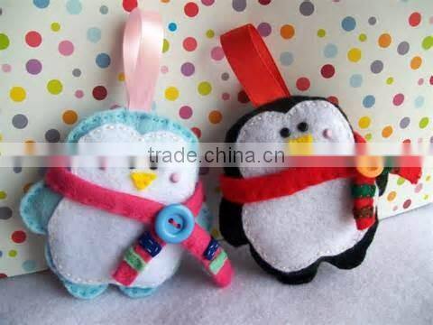 2016 high quality flower shape felt christmas tree decoration passed CE