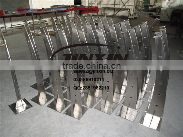 JINXIN inox rod railing stair balustrade with solid wood handrail / stair handrail / stair balustrade