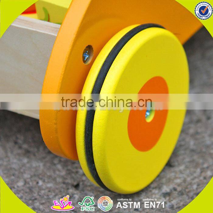 wholesale educational wooden baby walking toys high quality wooden baby walking toys with building blocks W16E017-S