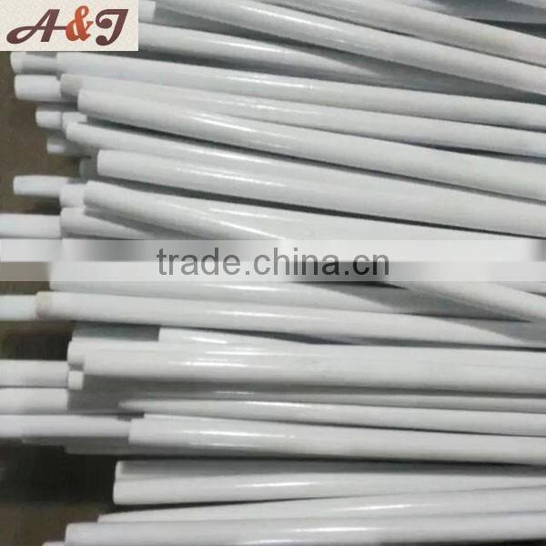 White yellow blue green long wood sticks for home and industrial cleaning brooms