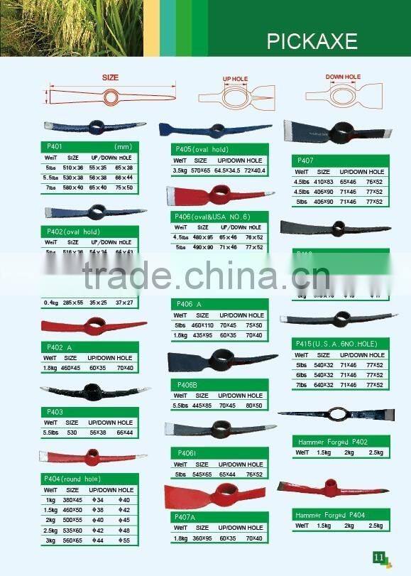 High Quality Steel Pickaxe Made in China