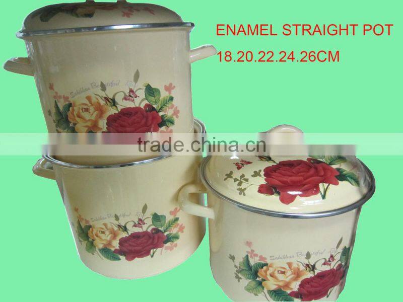 High quality enamel cooking pot casserole cookware