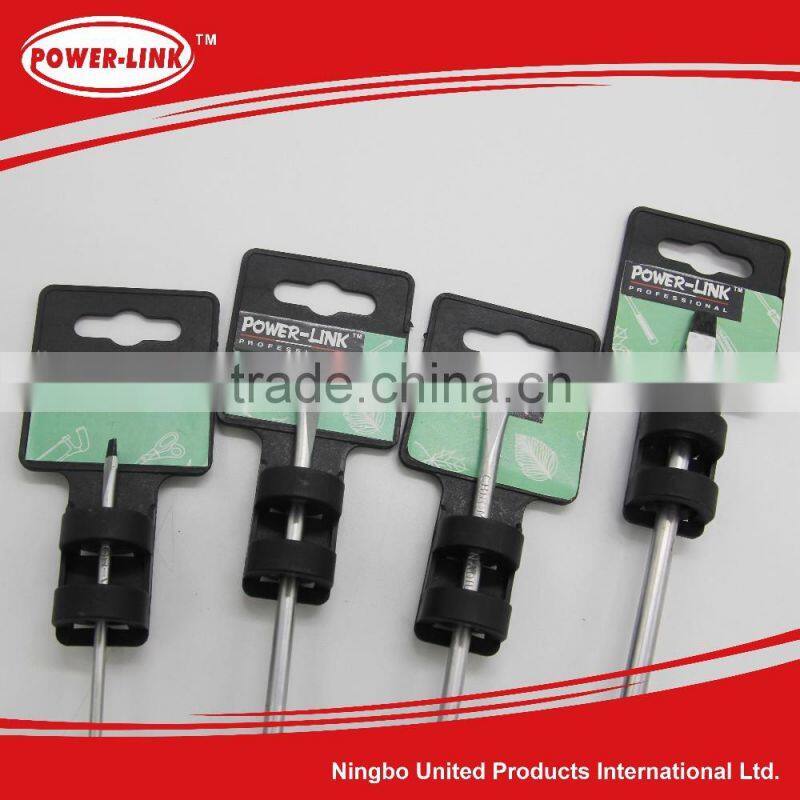 4pc CRV slotted screwdriver hand tools set and sleeve