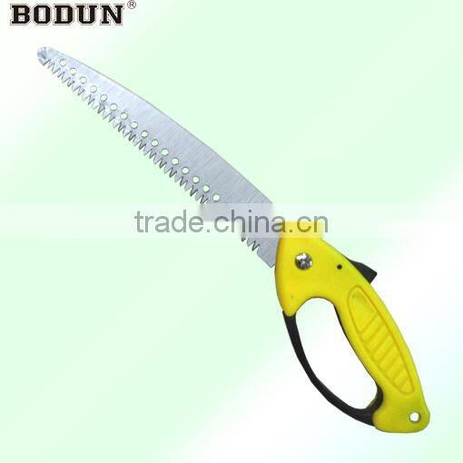 B9014 New design yellow plastic handle folding saw&pruning saw&hand saw