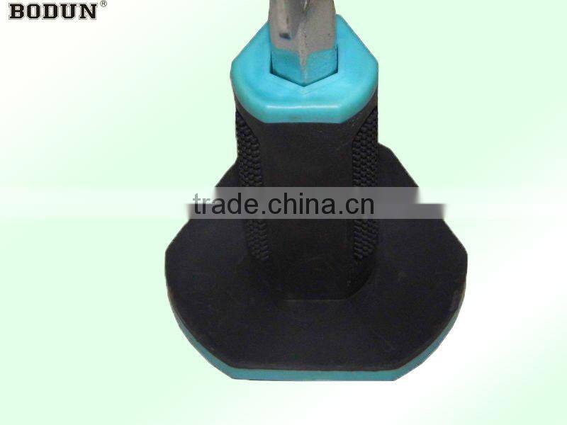 H6009 Cold stone plated chisel with two-tone rubber grip