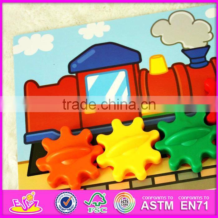 2016 new design cartoon wooden baby toy W01B030