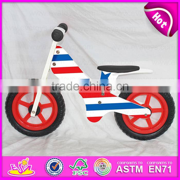 New design with CE 12 inch wooden bicycle for kids,Classic Balance Bike Ride on Play set,Bottom price cheap kids bicycle W16C118