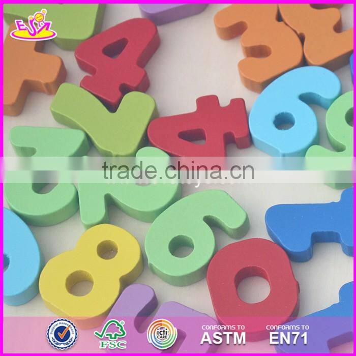 2017 New design toddlers educational numbers wooden math games for kids W14B073