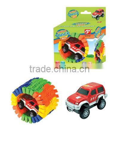 creative kid promotion flexile track car toy with EN71