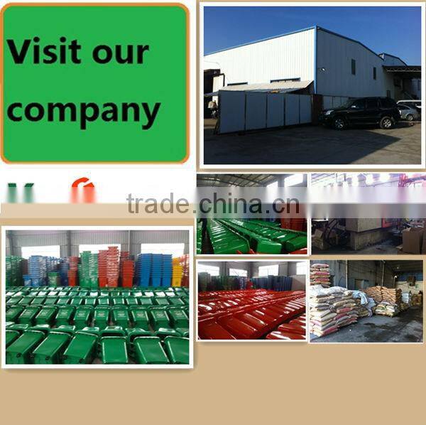 240L Outdoor Industrial Plastic Garbage Bin with Wheels