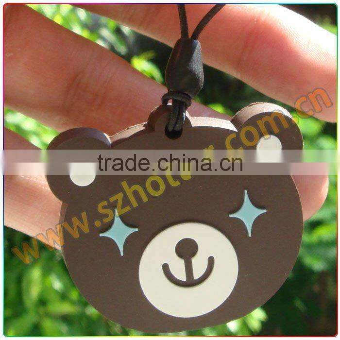 death 3d soft pvc key ring