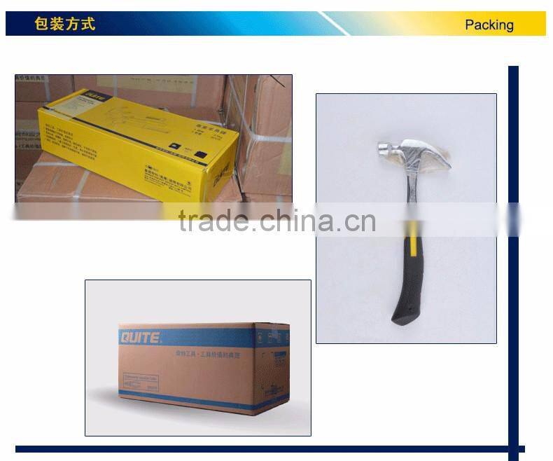 American type claw hammer with tpr plastic coated handle