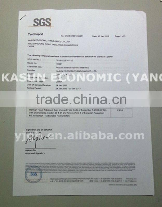 Hot Sale FDA Standard Brand stianless steel 12inch Spice Grater with cover