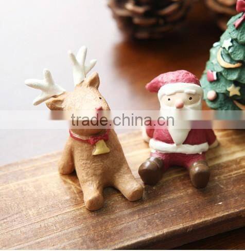 Mini CUTE fashional Resin decoration ,Zakka furnishing articles Christmas looking up at the sky small animal resin gifts