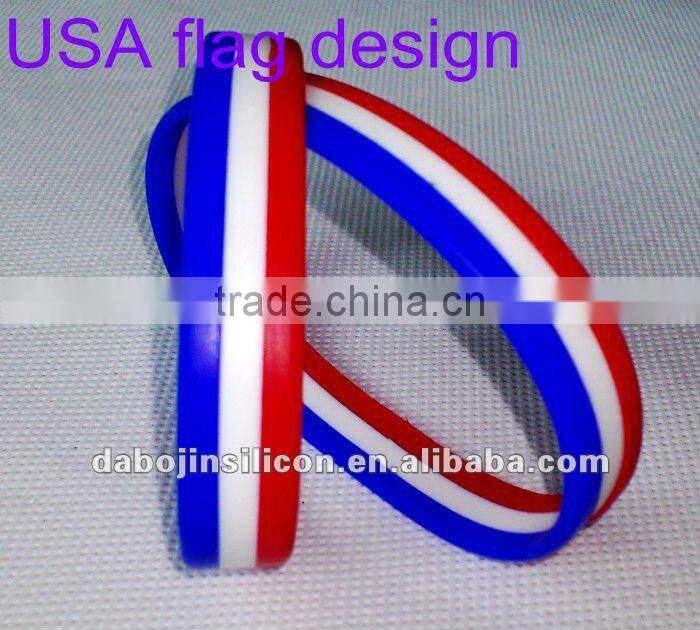 Poland flag silicone bracelet