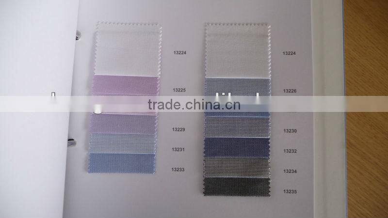 New design yard dyed gingram easy care cotton fused spread collar dress shirts