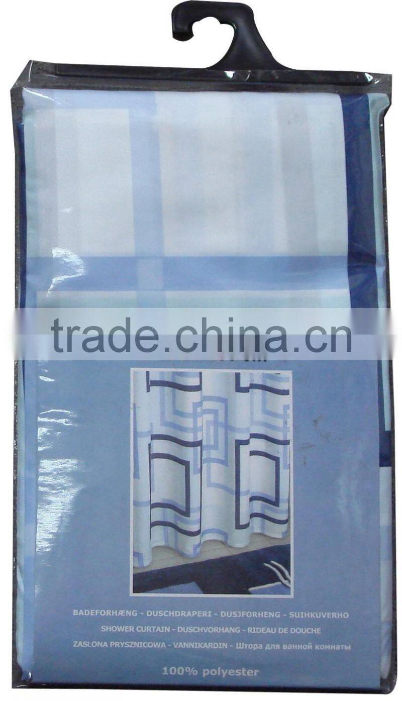 100% polyester fancy curtain/shower curtain