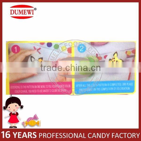 Promotional DIY Easter Egg Painting Toy Candy with Tattoo