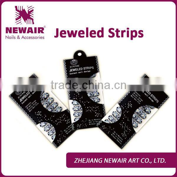 Zhejiang Yiwu Vivi Nail peel off full cover polish nail strips nail stickers