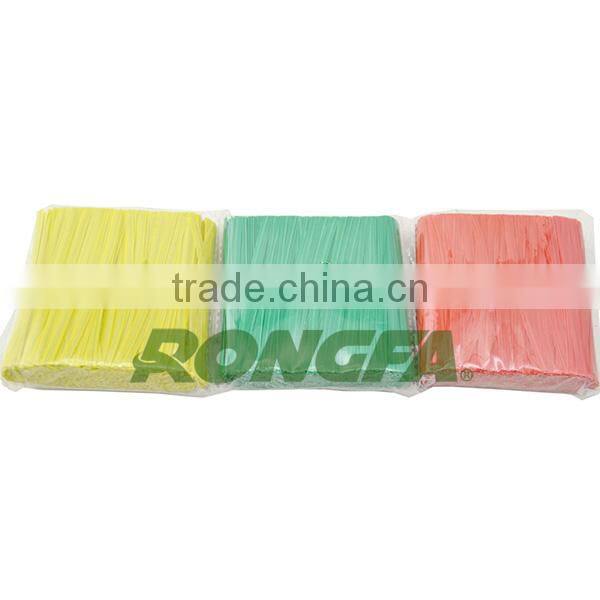 10cm precut printed plastic twist ties for bread bag closure