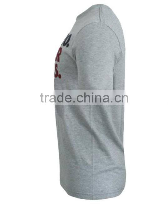 Short sleeve 100% cotton t shirt with custom t shirt design