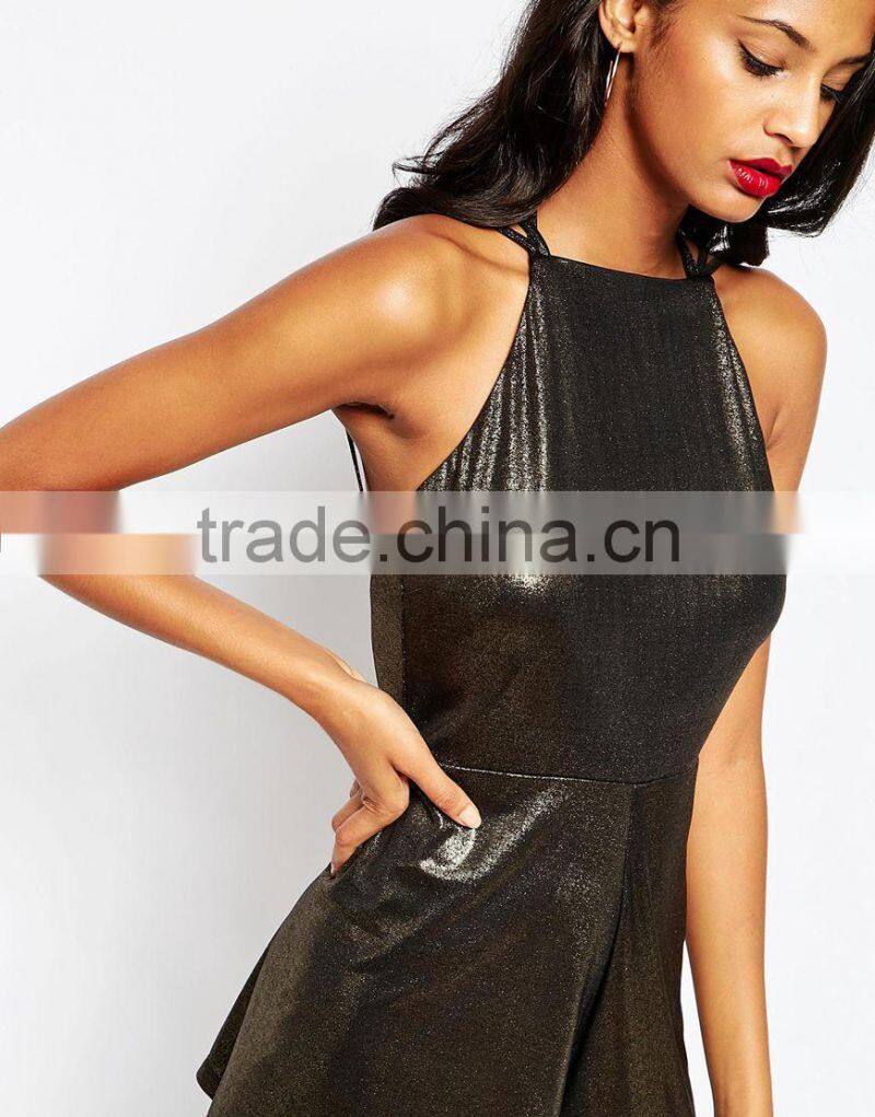 China factory OEM ODM 2015 hot sale customized Romper with Sexy Strappy Back