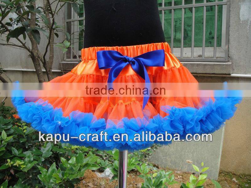 Top quality summer pettiskirt baby cloth chiffon ruffle tutu skirt girls clothing short skirt in stock