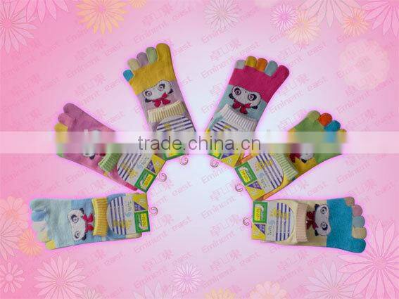 winter wear cotton dot fingers Socks/split toe sock