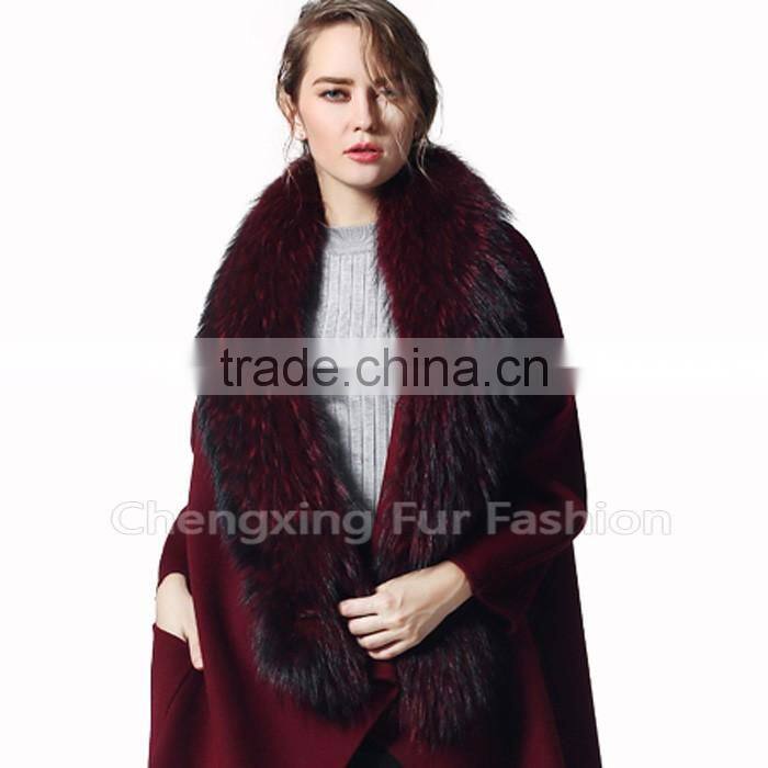 Collar-R3A Luxury Women Fashion Scarf Real Raccoon Fur Scarf/ Fur Collar