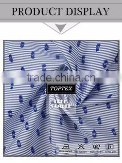 100% cotton printed indigo denim fabric for jeans