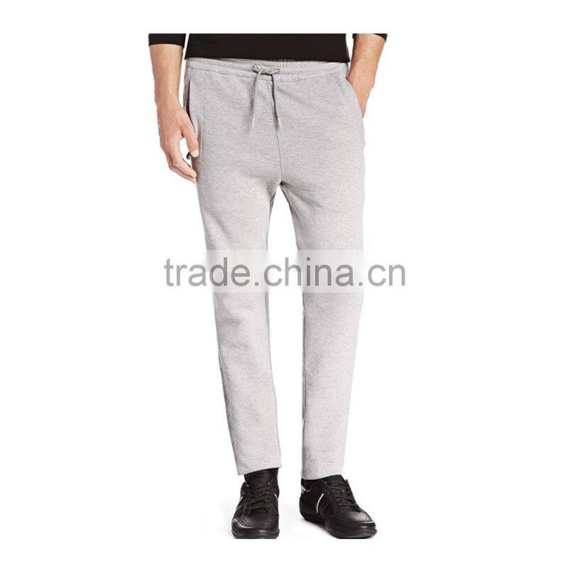 custom mens 100% cotton grey french terry jogger pants