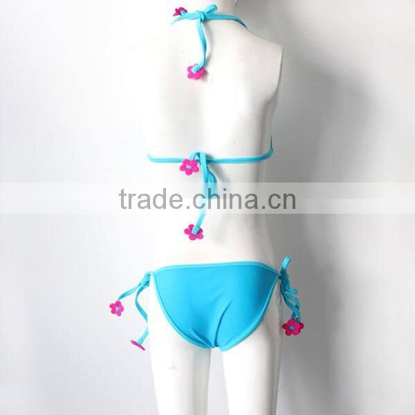 cute flowers girls swimwear