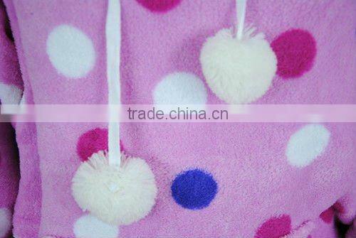 girls' 100% polyester coral fleece pajama