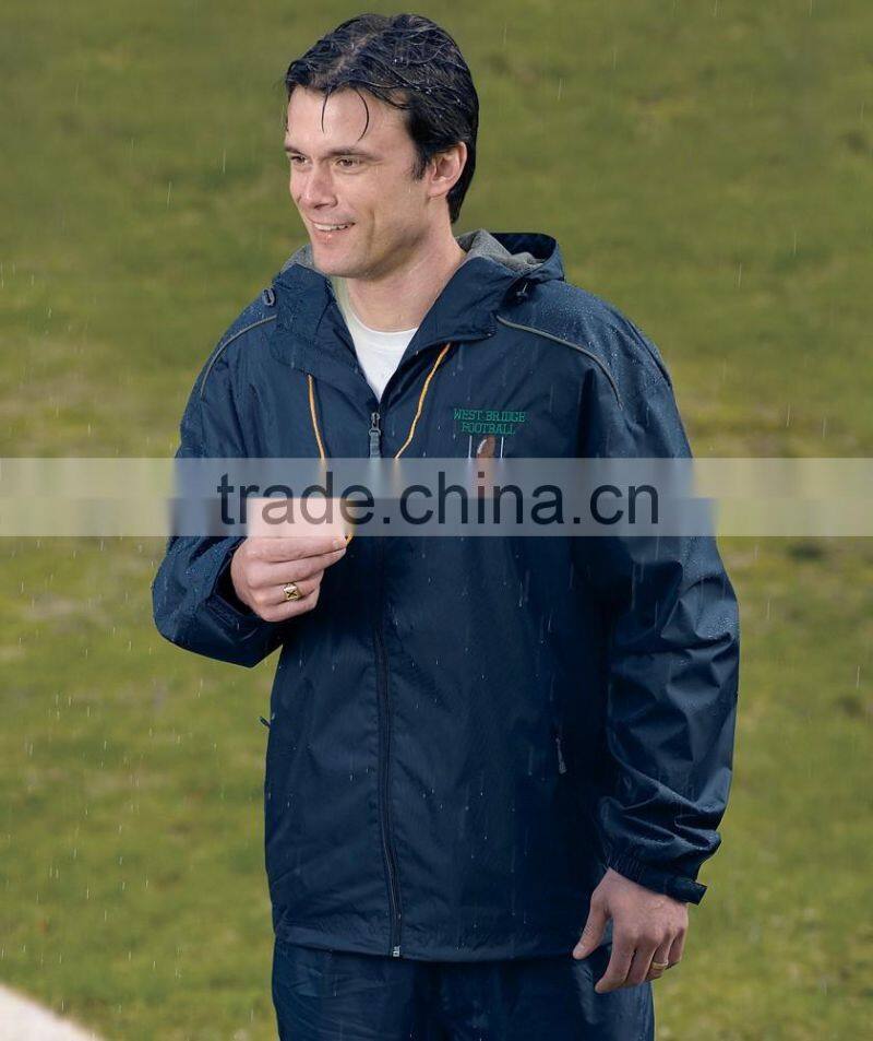 Men's lightweight hooded windbreaker breathable membrance jacket