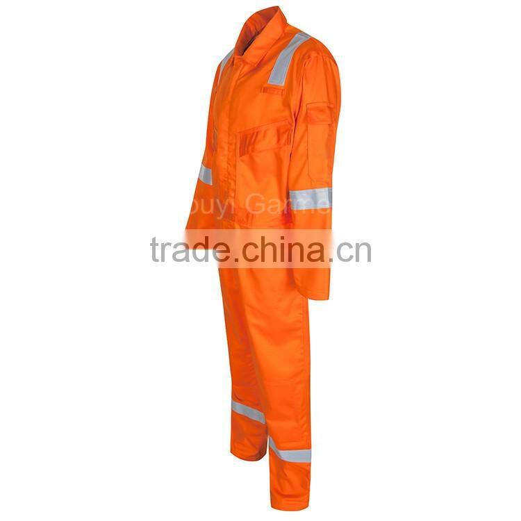 China Factory Flame Retardant Oilproof Offshore Industrial Worker Coverall