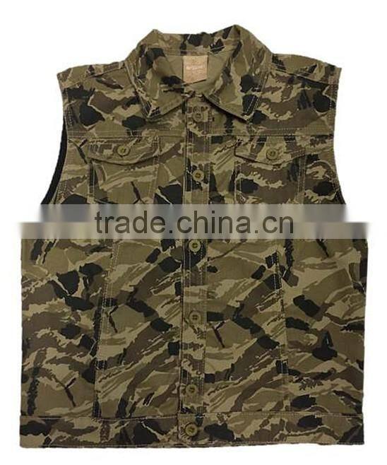 Hot sale kids camo assault vest padding vest jacket for boys