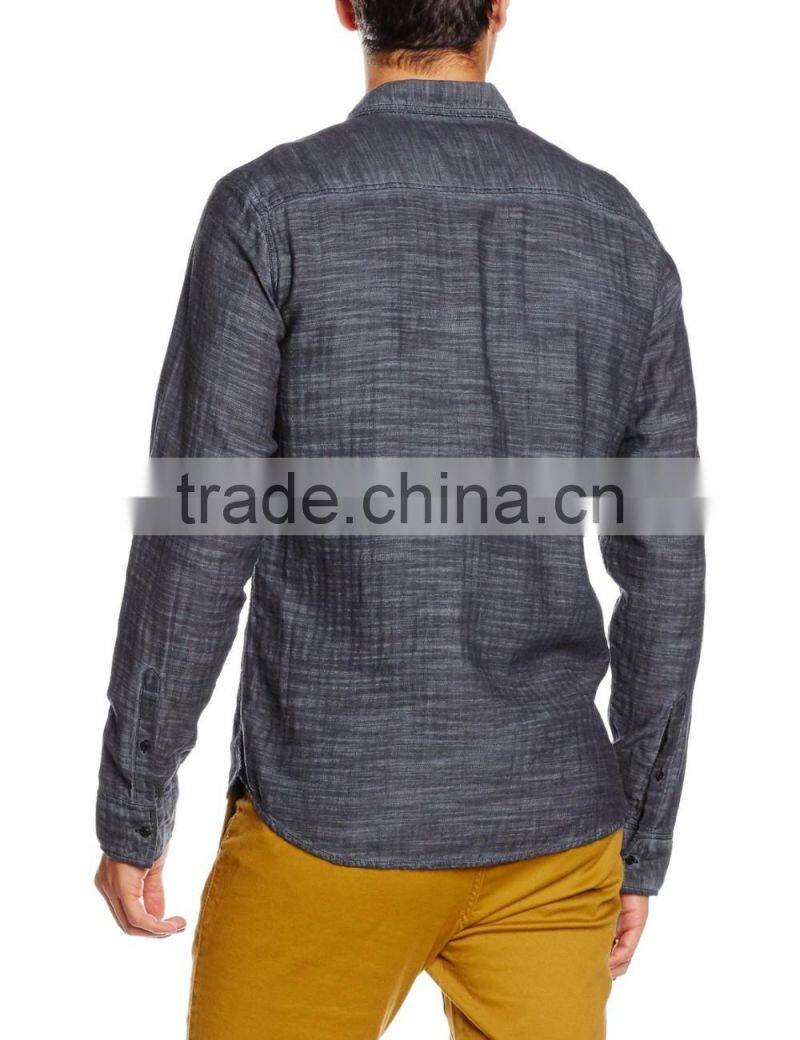 Men's long sleeve vintage 100% cotton shirt