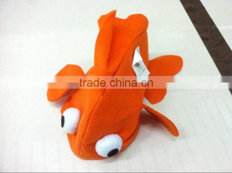 Halloween Cosplay Goldfish Felt Hat