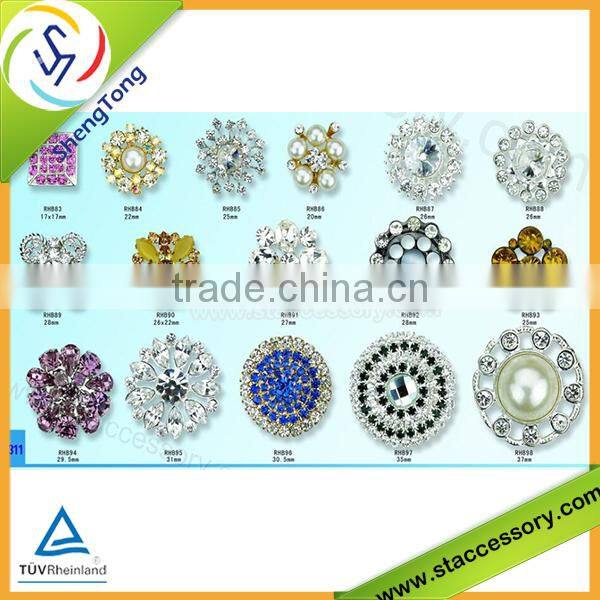 Hot sale crystal rhinestone button
