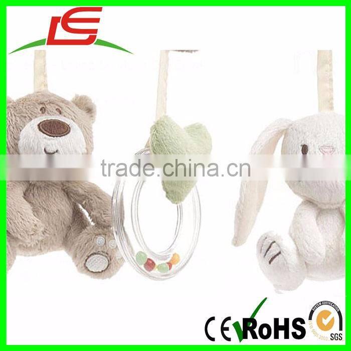 Spiral Activity Rabbit Bear Educational Rattles Toys Round the Baby Bed Hanging toy