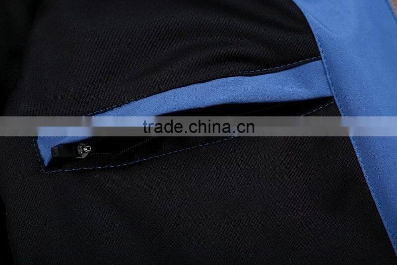 2017 NEW Water-Repellent Mens Blue Softshell Jacket