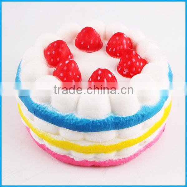 High quality scented slow rising colorful cake squishy