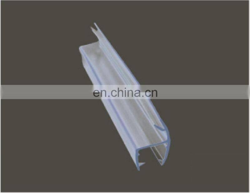 180 degree PVC shower door seals for 8mm and 10mm glass door