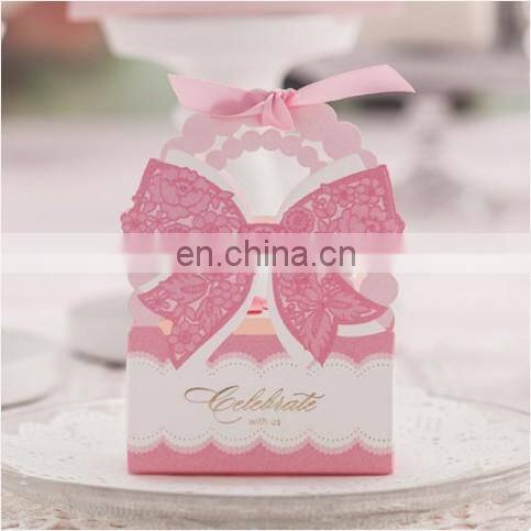 Sweet Lovely Pink Wedding Favor Box for sale