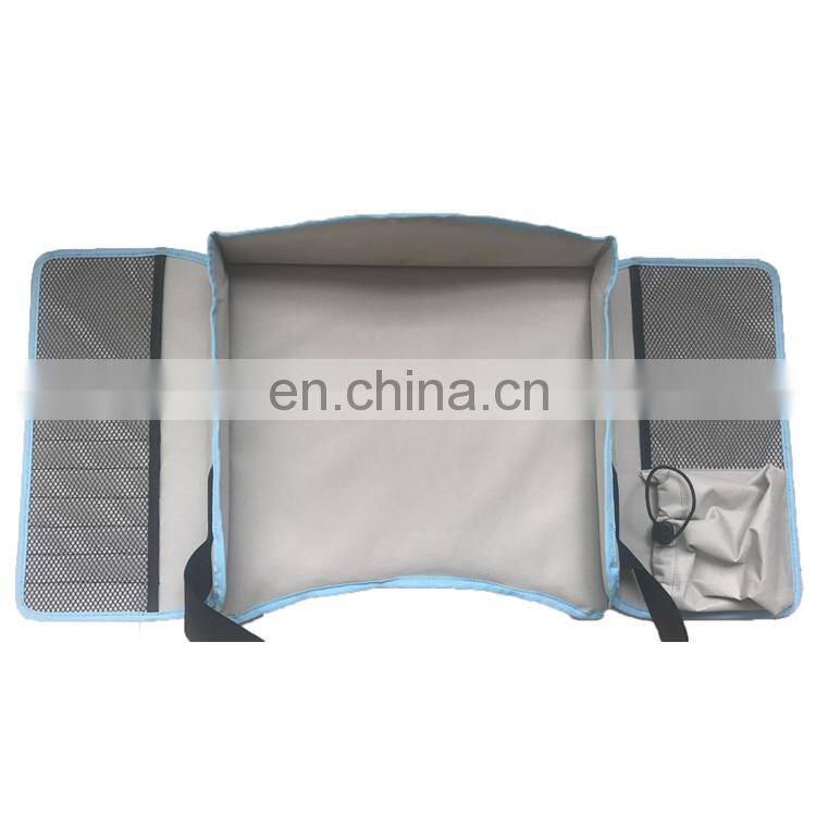 Kids Travel Tray With Exclusive Erasable Surface Toddler Play Tray With Mesh Storage And Wet Wipes Pockets For Car Seat