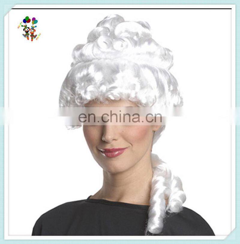 Cheap Adult White Colonial Lady Synthetic Party Wigs HPC-0099
