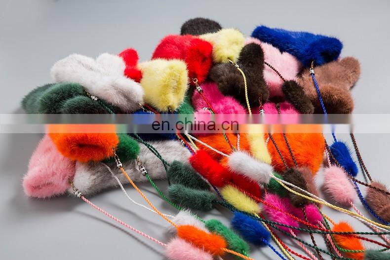 Lady Mink Fur Gloves/Mitten Fur Finger Gloves/Knitted Mink Fur Women Gloves