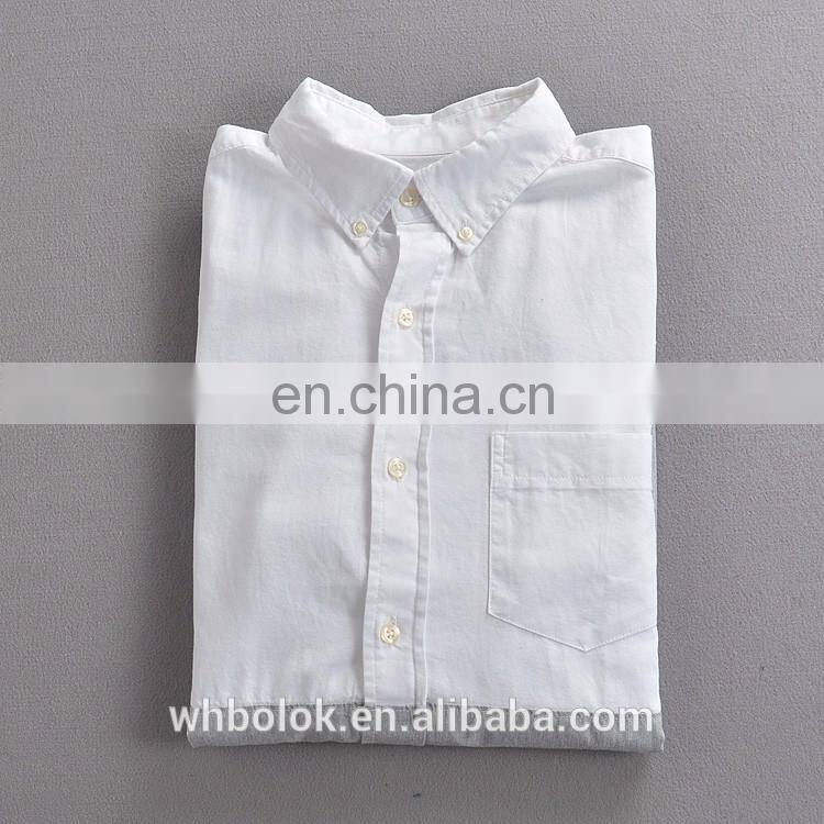 OEM Casual Men's fancy style shirt boys 100% cotton shirt joint dress shirt