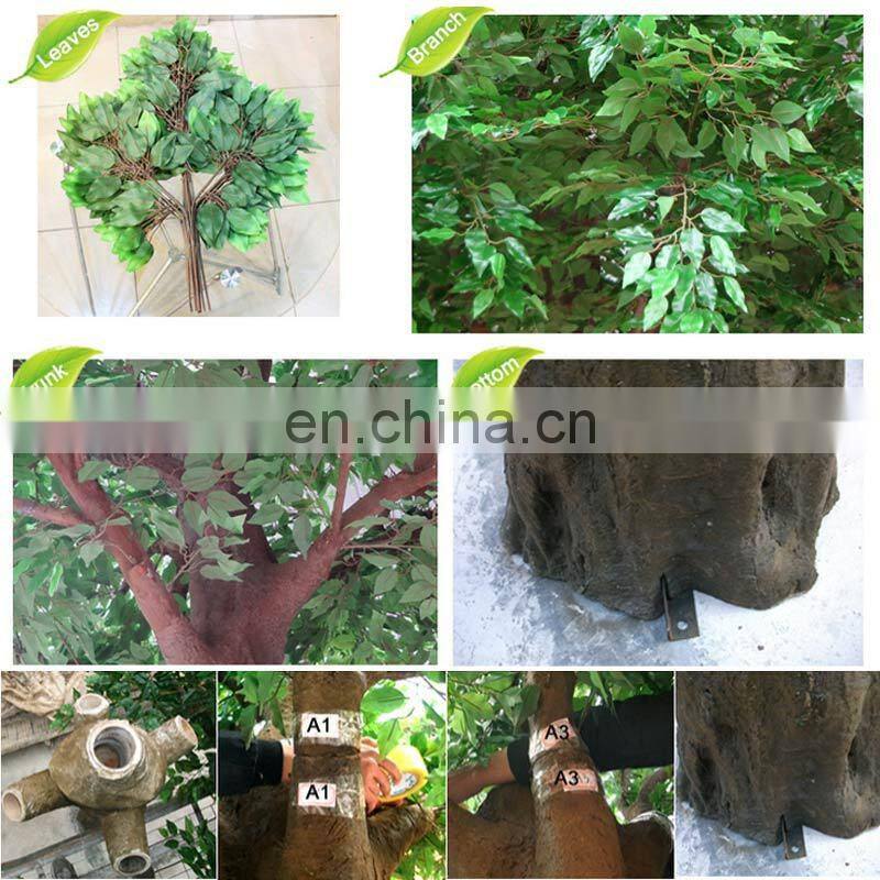 City Landscape Cement Artificial Simulation Big Old Banyan Tree for Sale